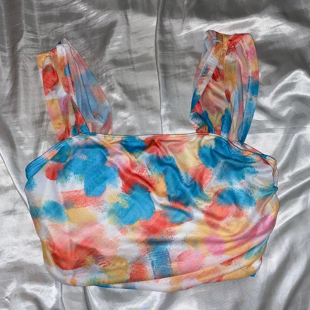 cute crop top from shein. never worn. only tried on once but never out